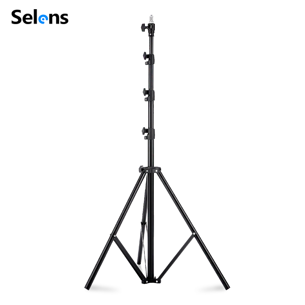 Photography Lighting Mount - Selens 2.2~3.95m Hava Yastıklı Işık Standı
