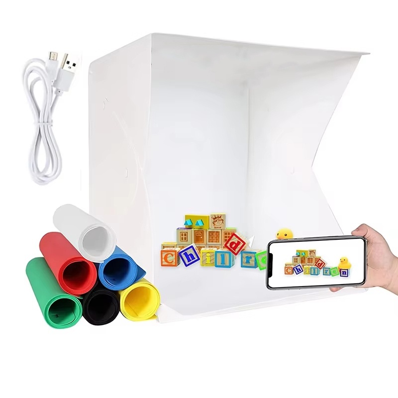 Photography Lighting Box - Katlanabilir Işık Kutusu Taşınabilir Fotoğrafçılık LED