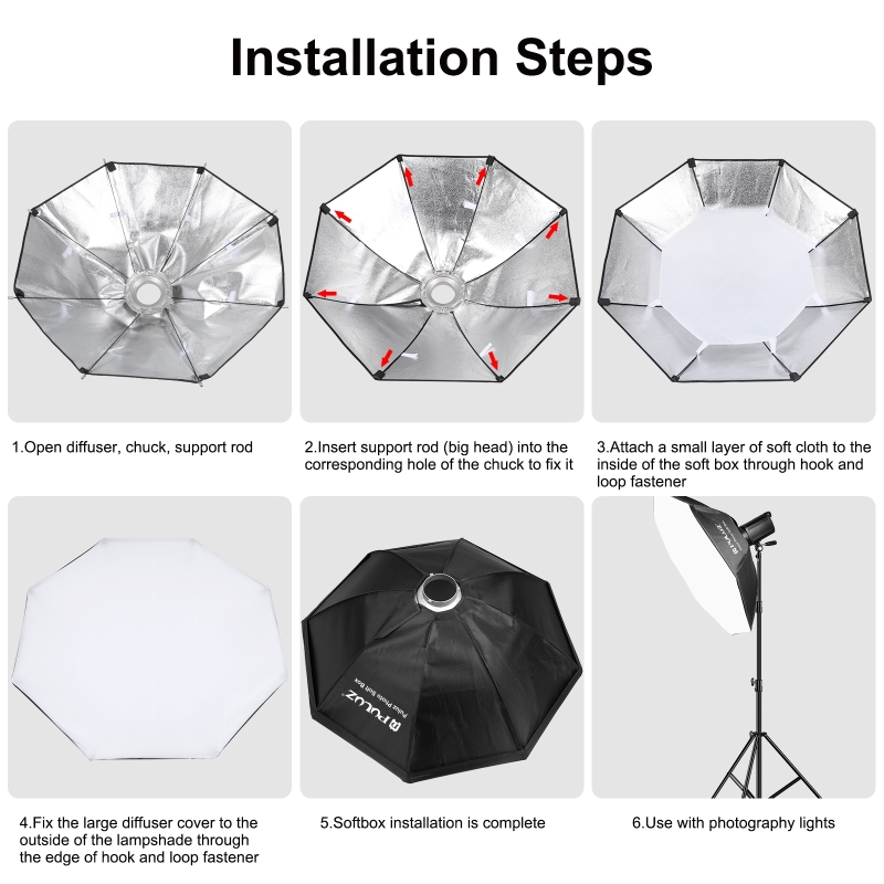 PULUZ 95cm sekizgen fotoğraf S - Photography Lighting Mount incelemesi ve fiyatı