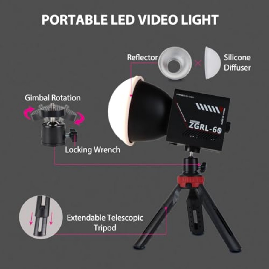 60W COB LED Video Işığı, 8000  - Lighting In Photography Studio incelemesi ve fiyatı