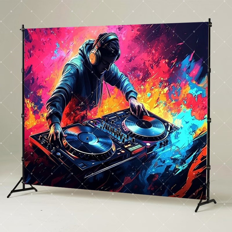 Hip Hop Müzik DJ Partisi Dekor - Photography Lighting Box incelemesi ve fiyatı