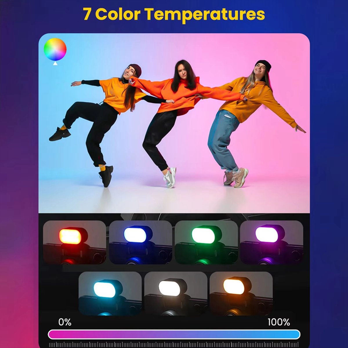 Gimbal için RGB Manyetik Dolgu - Lighting Effect In Photography incelemesi ve fiyatı