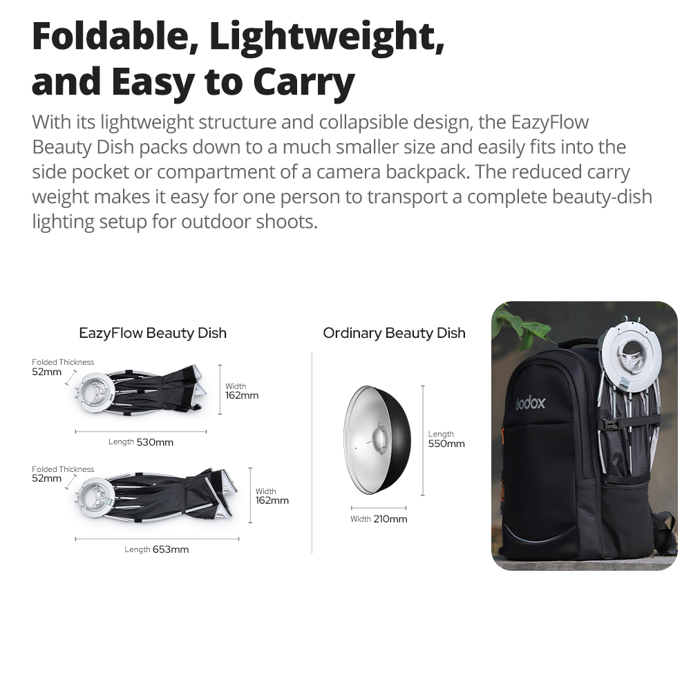 Yeni Godox EazyFlow Beauty Dis - Photography Lighting Mount incelemesi ve fiyatı